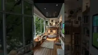 Cozy Bunk Bed Room 🌿✨ | Aesthetic Small Space Design📌