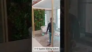 2+2 SYNCHRO SLIDING SYSTEM || Core Architectural Hardware || #luxuryliving #shortvideo #slidingdoor