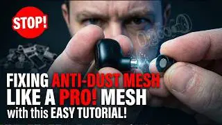 🛠 Stop! Don't throw away your headphones-fix the anti-dust mesh like a pro with this easy tutorial!