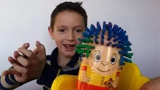 Лео парикмахер Play Doh Чудик отращивает волосы. Leo Play Doh barber Chudik hair grows