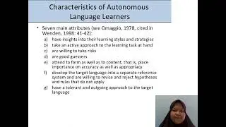 Learner Autonomy- Reading For Academic Purposes