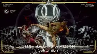 Mortal Kombat 11 - Kabal Midscreen Meterless Combos