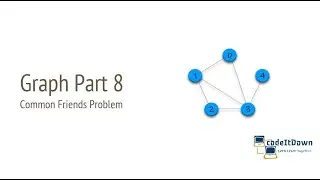 Graph Part 8 | Common Friends Problem in Graph | codeItDown