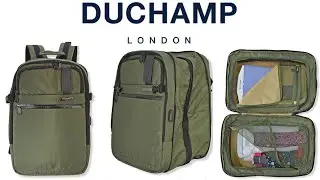 Duchamp London Expandable Carry-on Backpack Suitcase