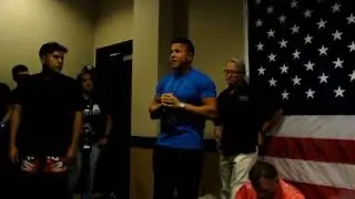 Professional Referee Tom Taylor Gives PreFight Instructions