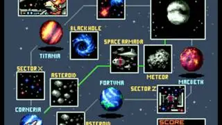 Star Fox Music (SNES) Route Map Select