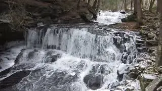 Mongaup falls in winter