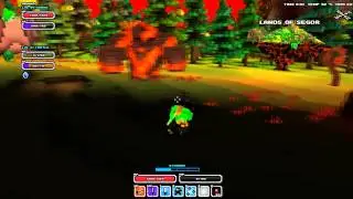 Cube World - Fighting OP Ember Golem
