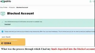 How to Transfer Money to Expatrio's Blocked Account from Pakistan to Germany /Expatrio Block Account