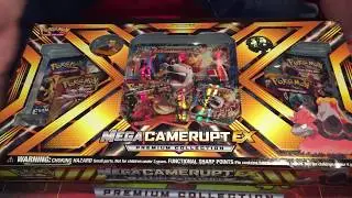 Opening a Pokemon Mega Camerupt EX Premium Collection Box!