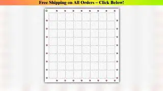 Evermoment Big Size Blank Canvas with Poured Glue For Diamond Empty Grid 10x10 Marking Line Cross