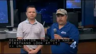 Storm Chaser footage of 5/20/2013 Moore, Oklahoma Tornado - Channel 4 KFOR-TV News Video 1