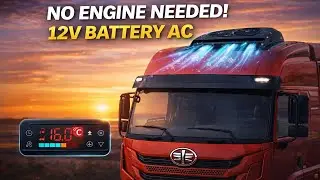 All-In-One Rooftop 12V Truck Air Conditioner 🚛 Battery Powered RV AC Review