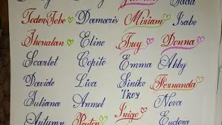 Writing My Subscribers' Names in Beautiful Calligraphy ✍️ | Live Name Writing | Stylish Handwriting