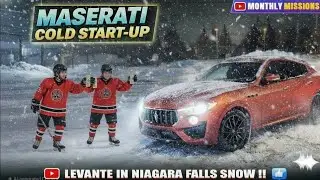 Maserati Levante 🥶cold-start Nice Purr!! | Winter Vlog 🥶 #niagarafalls #winter #travel #driving
