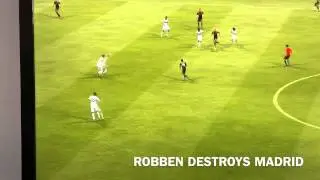 Fifa 13 - Robben Awesome Solo Goal Against Real Madrid World Class A Must Watch!!!!!!!!!!