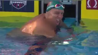 Blake Pieroni with insane last 25 to take the win in the mens 100 free