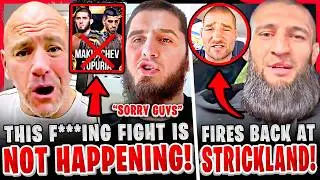 Dana White SHUTS DOWN Islam Makhachev vs Ilia Topuria! Khamzat FIRES BACK at Sean Strickland! Ronda