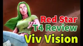 Viv Vision! Red Star Orbs and T4 Review! Bionic Avengers Team | MARVEL Strike Force  - Free to Play