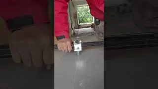 Precision cutting large tiles with a guided manual cutter for perfect straight results#cuttingskills
