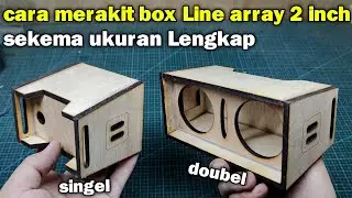 How to assemble a 2-inch line array box. Complete clear size diagram.