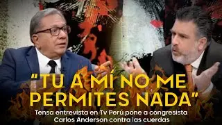 Tensa entrevista en Tv Perú pone a congresista Carlos Anderson contra las cuerdas