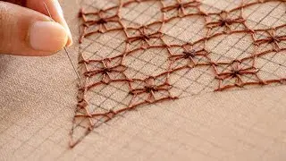 Needlework Heart: How to Create a Stunning Flower Pattern on Fabric