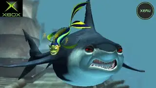 XEMU Xbox Emulator - Shark Tale Ingame / Gameplay (WIP)