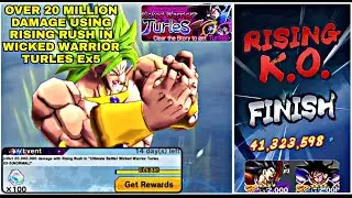How To Inflict Over 20 Million Damage Using Rising Rush In Ex5 Turles Event - DB Legends