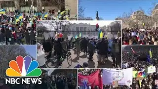 Protests Around The World In Support Of Ukraine