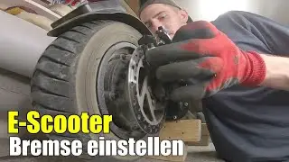 E-Scooter Scheibenbremse einstellen / keine Geräusche mehr mm genau
