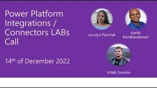 Power Platform Integrations / Connectors LABs Call - 14th of December, 2022