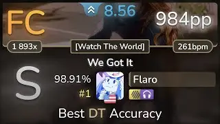 Flaro | Metrik - We Got It [Watch The World] +HDNC 98.91% (#1 984pp FC) - osu!