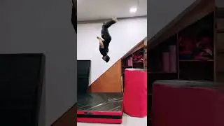 Backflip tutorial videos | Backflip easy tricks practice with suppoter #shorts #rickygymnastic