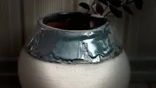 El yapımı seramik vazo  #diy #ceramic