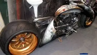 Apocalypsis Harley Davidson Dragster Custom Motorcycle modified Airbrushing