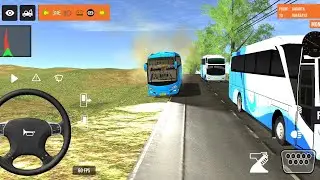 Euro Bus Driving Game PublicTransportation 2024 Indonesia BusSimulator Android Gameplay #86