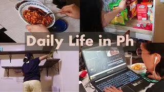 Daily Life in Ph 08 - Sanitizing & Putting Away Grocery Items, Cleaning our Studio/Office | Homebody