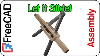 The New Assembly Workbench of FreeCAD: Modified Slider Joint using Parallel and Distance Joints.