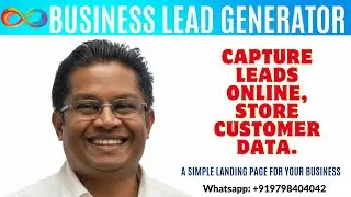 Introducing Business Lead Generator (BLG) - Simple landing page to Capture leads online.