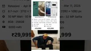 Nothing phone 3a vs Moto edge 60 pro 🤯 comparison #motoedge60pro #nothingphone3a