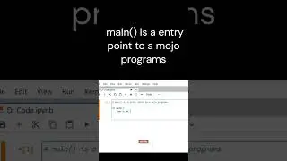 main() function in Mojo🔥 programming Language| mojo complete course shorts #ai #ml #mojo #python