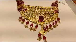 gold plated silver small choker set