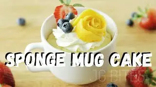 1 Minute Sponge Mug Cake in Microwave | JG Bites