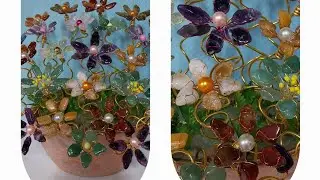 DIY Stone Flower Arrangement