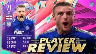 4⭐ SKILL MOVES + 5⭐ WEAK FOOT?!🤯 91 FUT BIRTHDAY VARDY PLAYER REVIEW! FIFA 21 Ultimate Team