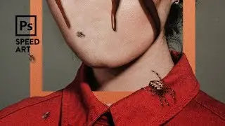 Making A Super Creepy Poster For Halloween 2019 | Photoshop Speed Art