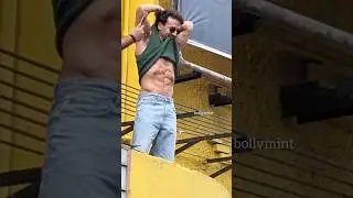 Shirt less Tiger Shroff sixpack 🔥💪# bhagi 4