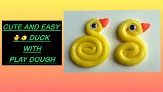 Duck with play dough caption / play dough fun 🦆 🐥🐤