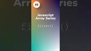 Javascript Array filter() method - Filter Array in 1 line - #2 #coding #javascript  #webdevelopment